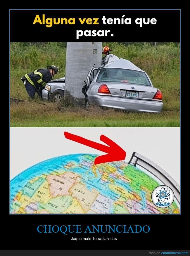 terraplanismo,accidente,borde,globo,ciencia