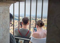 Enlace a Vista desde la cima de la cúpula de la Basílica de San Pedro
