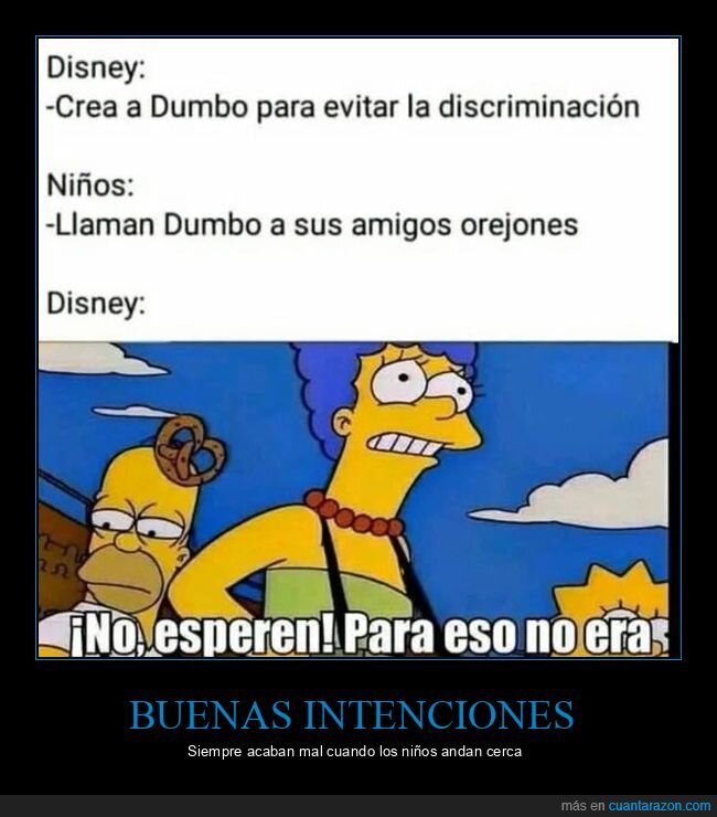 Disney,Dumbo,discriminaci&oacute;n,ni&ntilde;os,Simpson