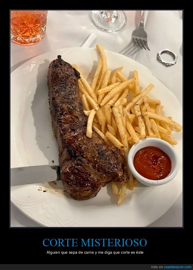 carne,filete,patatasfritas,restaurante,cena