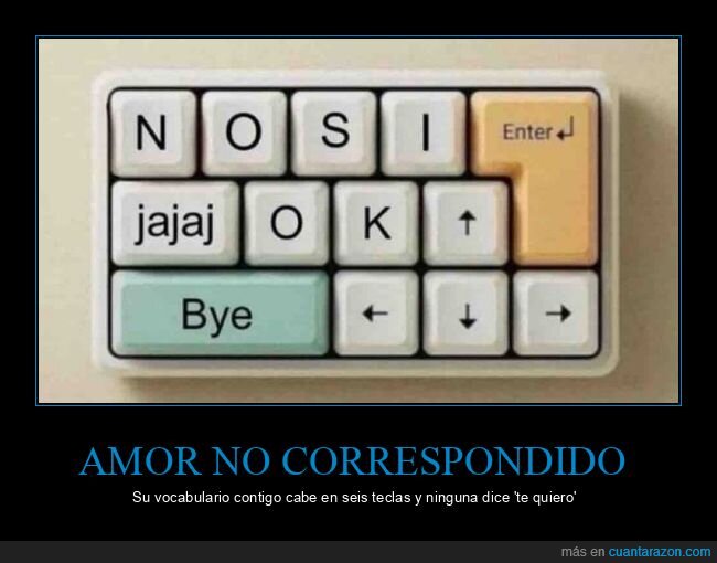teclado,respuestas,desamor,monos&iacute;labos,rechazo