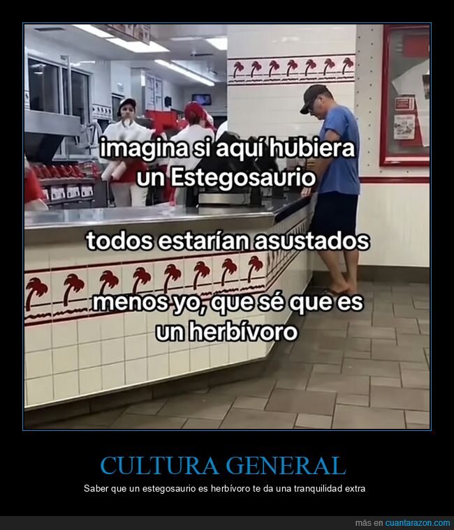 restaurante,dinosaurios,empleado,conocimiento,situaci&oacute;n
