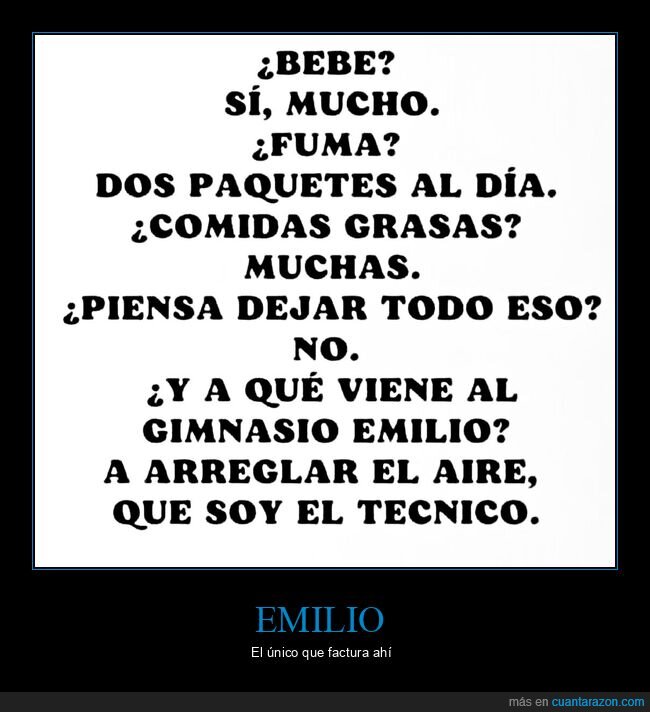 gimnasio,salud,t&eacute;cnico,excusas,vicios