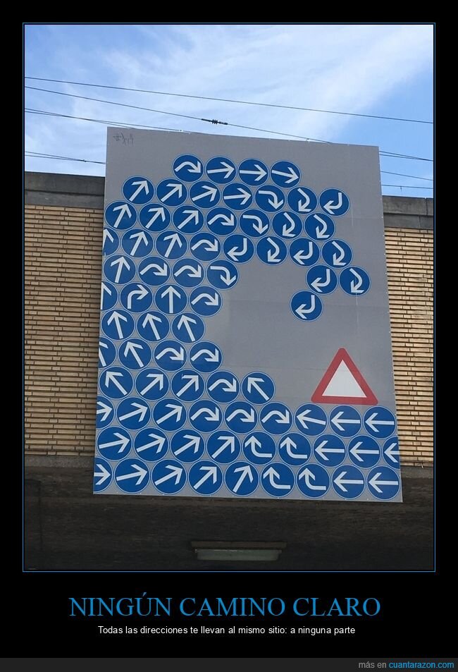 se&ntilde;ales,direcciones,confusi&oacute;n,tr&aacute;fico,arte