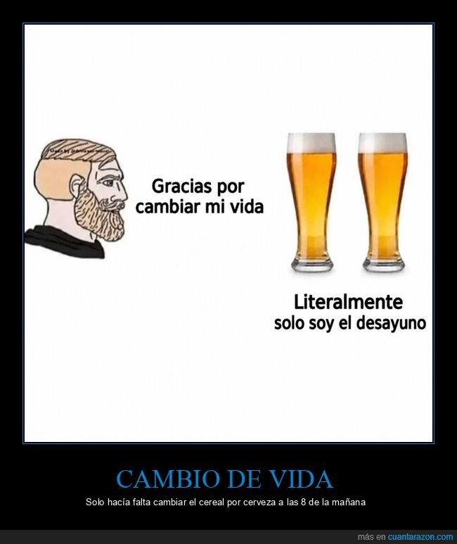 cerveza,desayuno,vida,h&aacute;bitos,gratitud