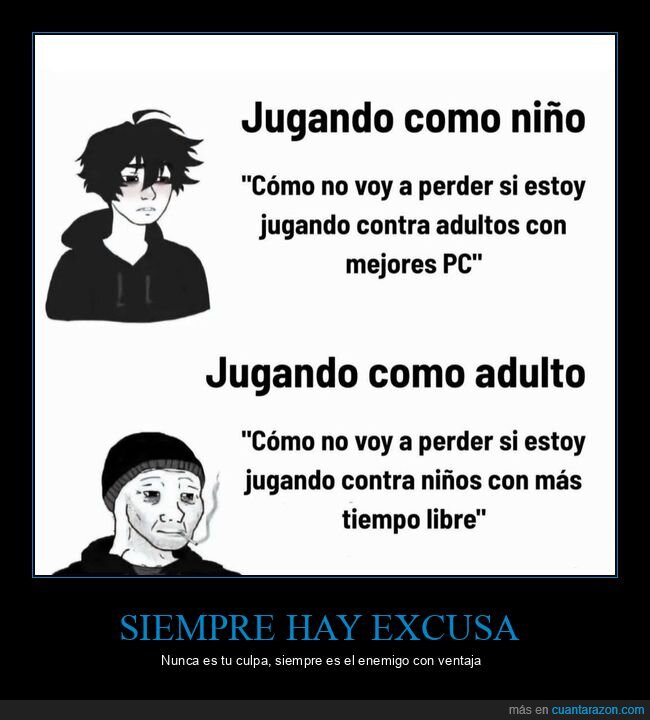 videojuegos,excusas,infancia,adultez,gaming