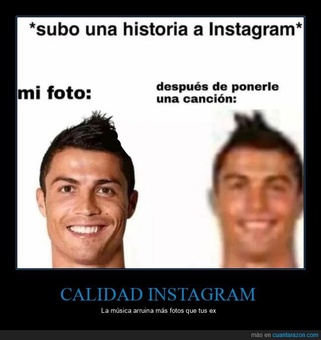 Instagram,historia,canci&oacute;n,calidad,Ronaldo
