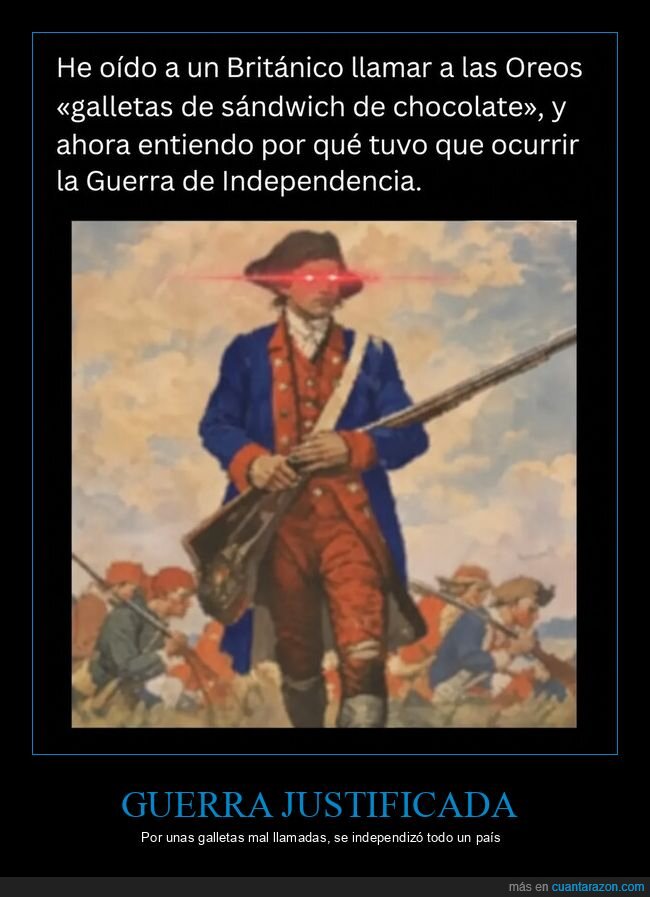independencia,galletas,guerra,brit&aacute;nicos,revoluci&oacute;n