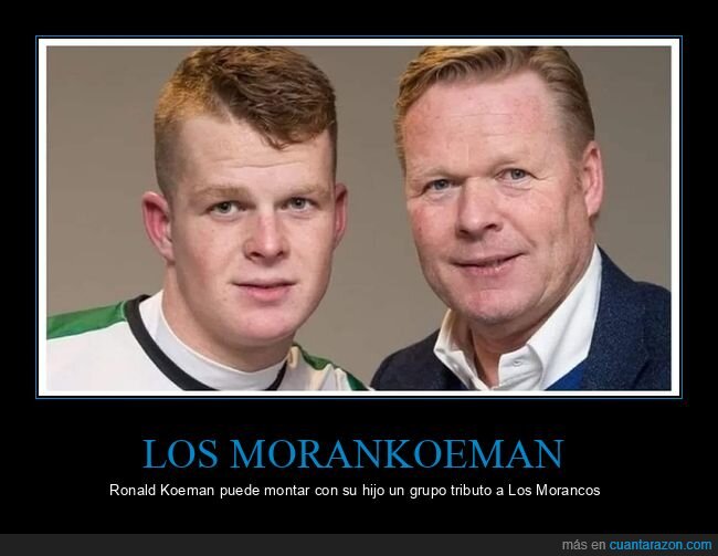 Koeman,familia,f&uacute;tbol,parodia,herencia