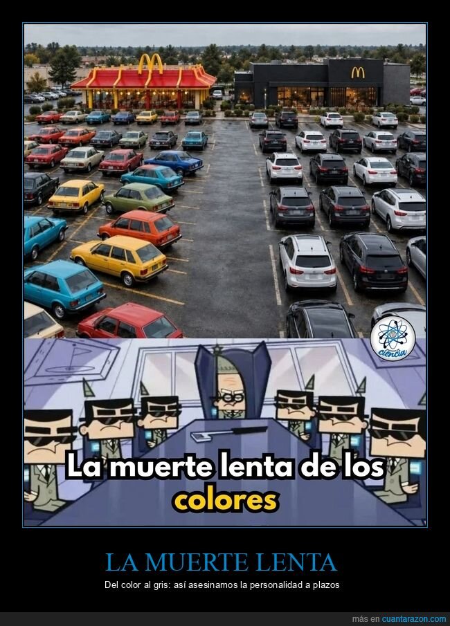 minimalismo,monocrom&iacute;a,coches,arquitectura,uniformidad