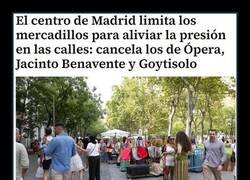 Enlace a Madrid cancela los mercadillos porque ya no cabe más gente en las calles