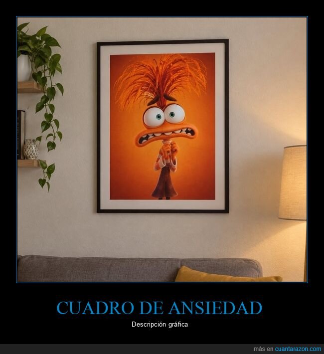 ansiedad,decoraci&oacute;n,cuadro,personaje,emociones