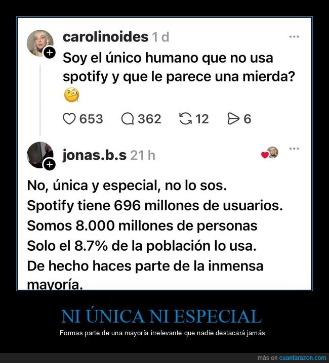 spotify,estad&iacute;sticas,redes sociales,comentarios,poblaci&oacute;n