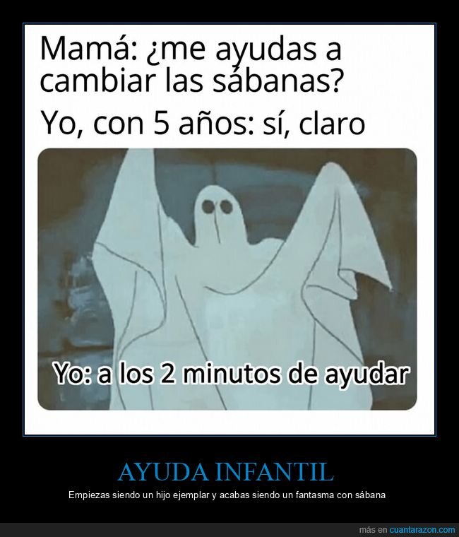 sabanas,fantasma,infancia,ayudar,ni&ntilde;os