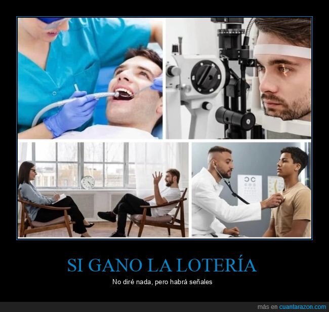 loter&iacute;a,m&eacute;dico,revisi&oacute;n,suerte,paciencia