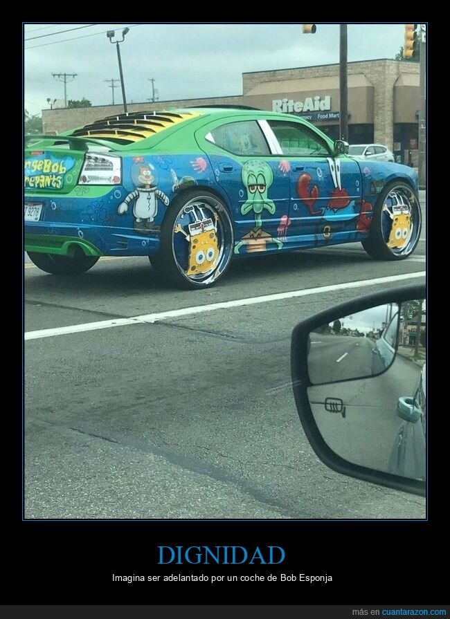 coche,tuning,spongebob,carretera,estilo