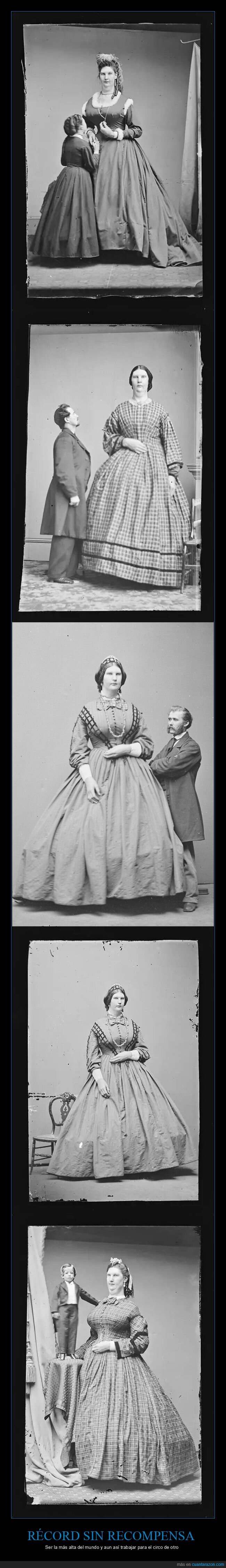 Anna Swan,circo,gigantismo,Barnum,fotograf&iacute;a