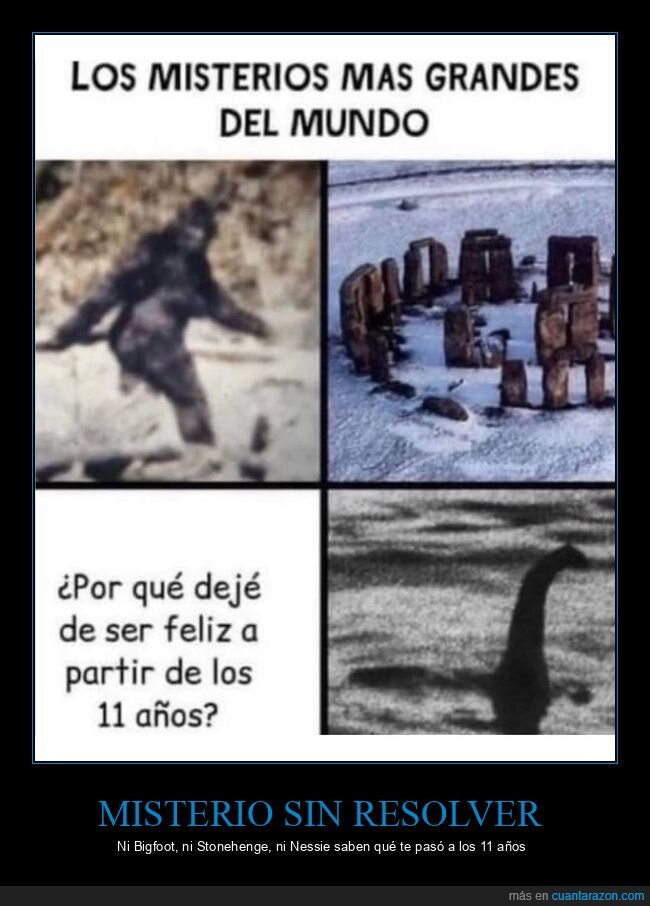 misterio,infancia,bigfoot,stonehenge,nessie