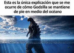 Enlace a Godzilla en el mar