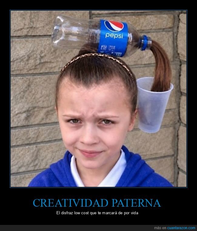disfraz,halloween,padre,peinado,pepsi
