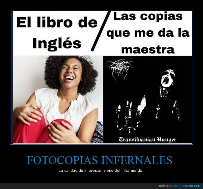 ingl&eacute;s,fotocopias,maestra,colegio,blackmetal