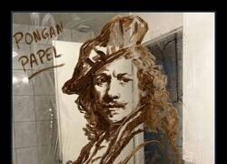 Enlace a El Rembrandt de caca cuando no hay papel