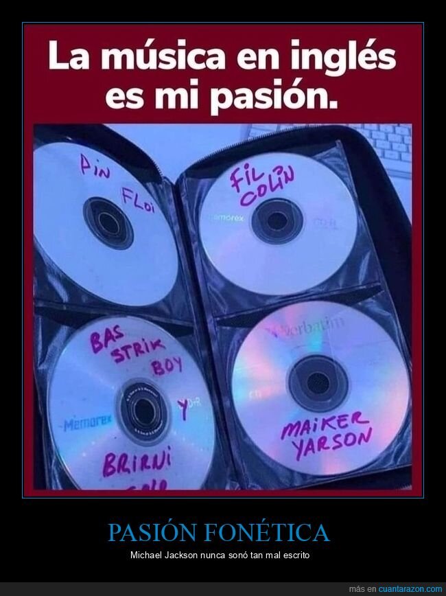 m&uacute;sica,ingl&eacute;s,CD,pirater&iacute;a,ortograf&iacute;a
