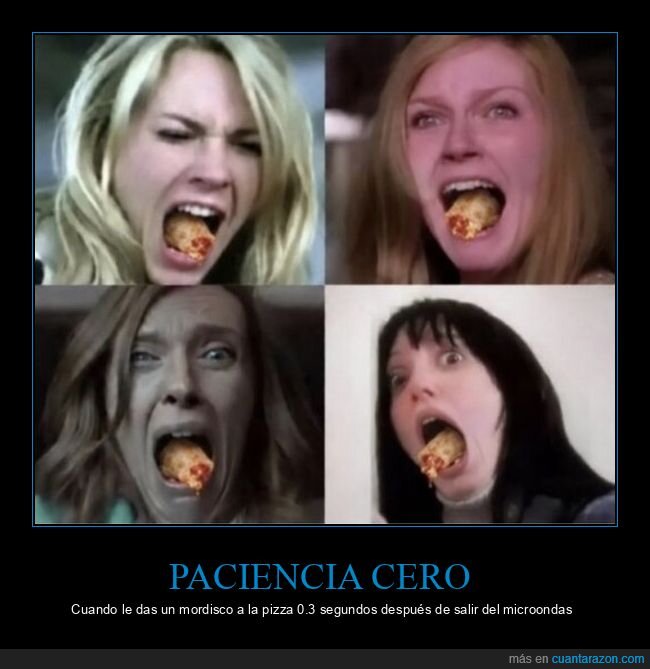 microondas,quemadura,impaciencia,comida,dolor