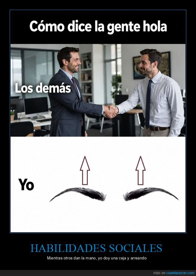 cejas,saludo,sociabilidad,oficina,introvertido