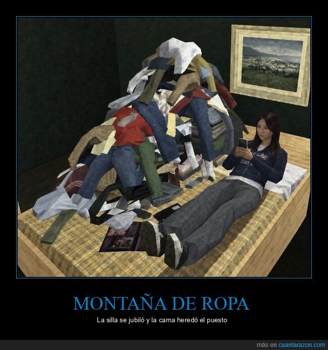 ropa,desorden,cama,pereza,m&oacute;vil