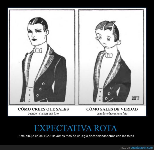 expectativa,realidad,fotografia,vanidad,decepcion