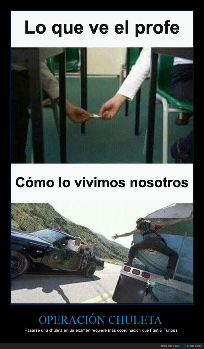 colegio,chuleta,examen,espionaje,estudiantes