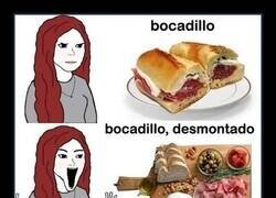 Enlace a Bocadillo vs. bocadillo desmontado
