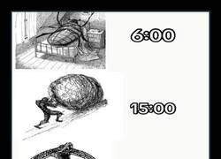 Enlace a 6:00, 15:00, 3:00: mi día resumido