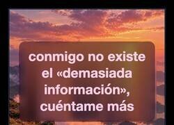 Enlace a Conmigo no existe el «demasiada información»