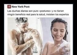 Enlace a Ducharse todos los días no sirve para nada, según los expertos