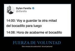 Enlace a Seis minutos de fuerza de voluntad