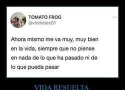 Enlace a Mi vida va genial mientras no piense en nada