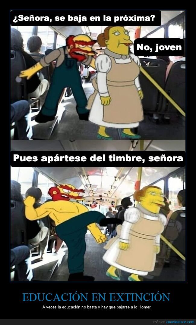 autobus,timbre,simpsons,convivencia,transporte