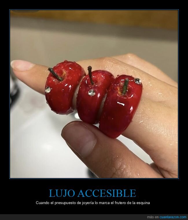 manzanas,anillo,fruta,manicura,creatividad