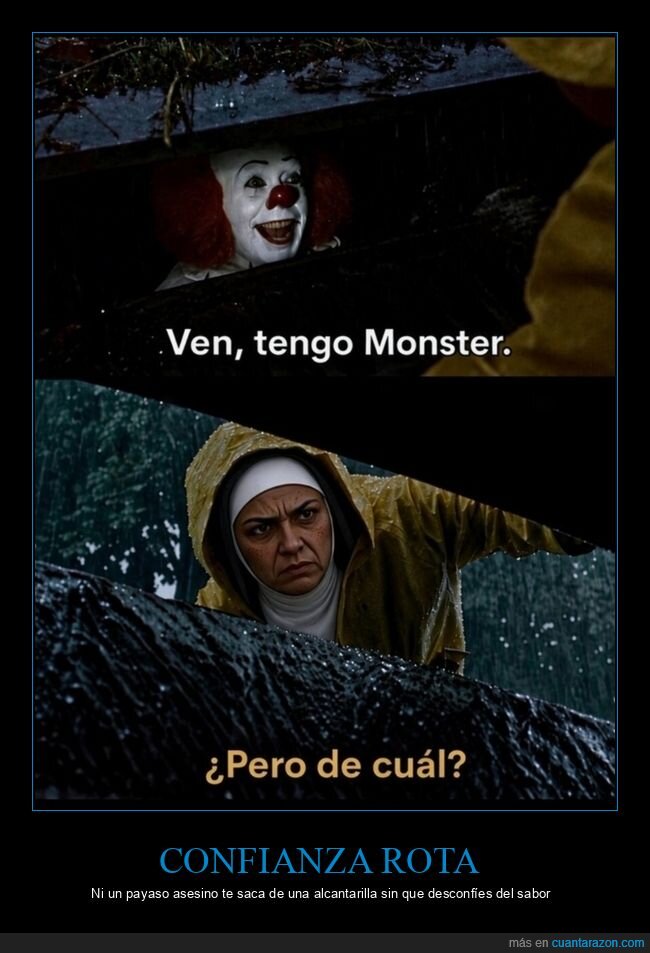 payaso,monstruo,desconfianza,alcantarilla,lluvia