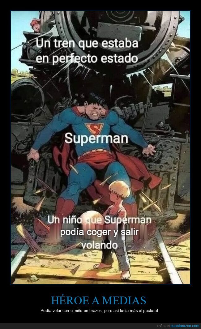 Superman,tren,heroismo,rescate,destruccion