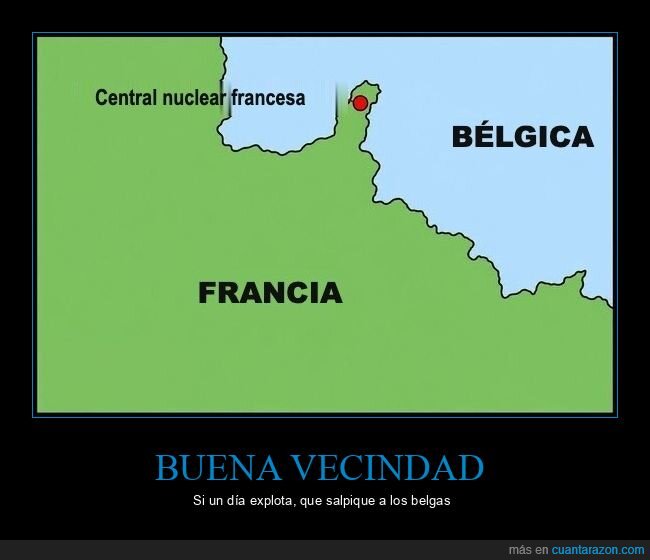 frontera,central nuclear,Francia,B&eacute;lgica,vecinos
