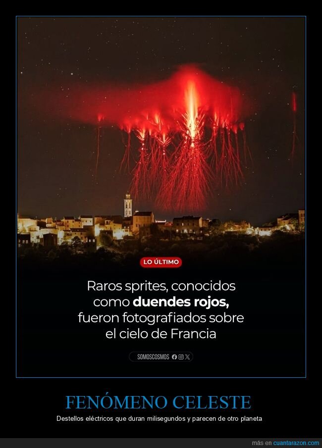 sprites,duendes,tormenta,C&oacute;rcega,atm&oacute;sfera