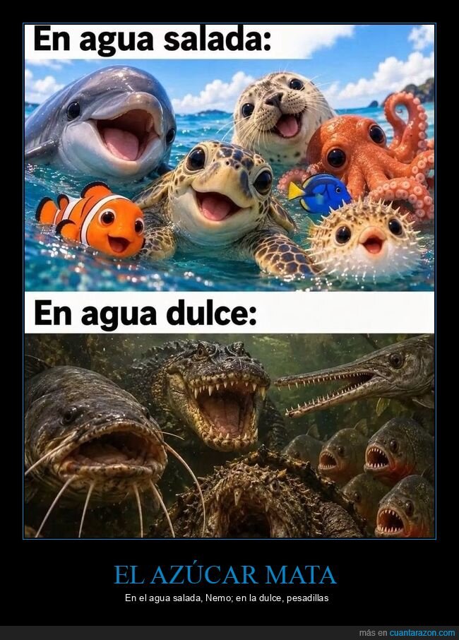 az&uacute;car,agua,animales,naturaleza,peligro