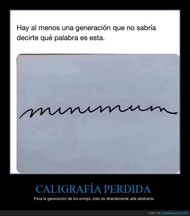 caligraf&iacute;a,letra,escritura,generaciones