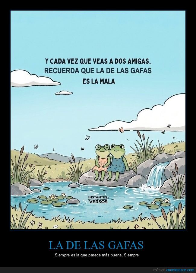 amigas,ranas,gafas,amistad,maldad
