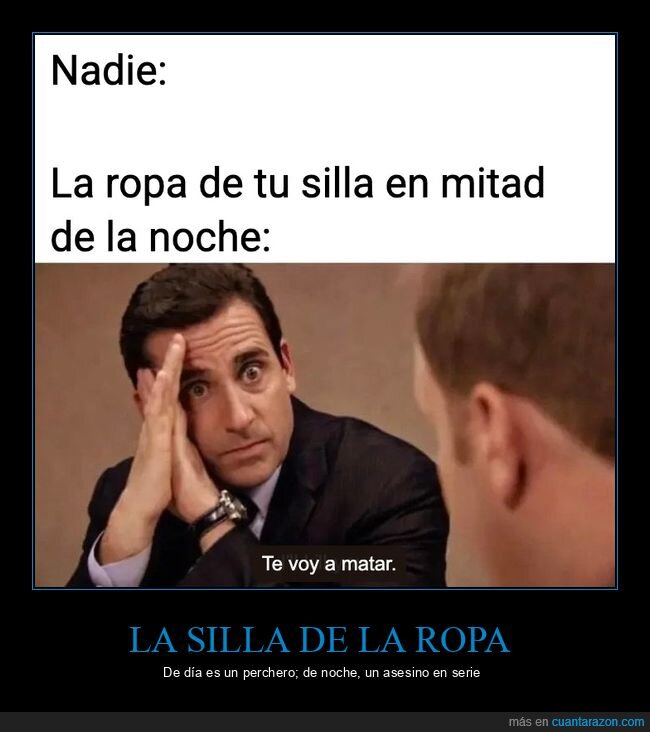 noche,miedo,ropa,silla,the office
