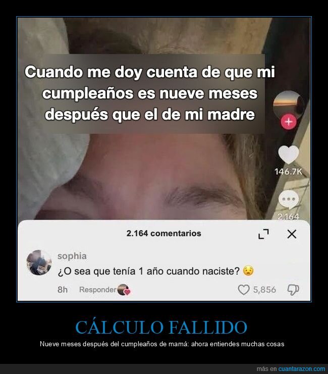 cumplea&ntilde;os,matem&aacute;ticas,familia,redes sociales,comentarios