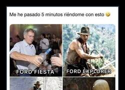 Enlace a La filmografía de Harrison Ford, en coches